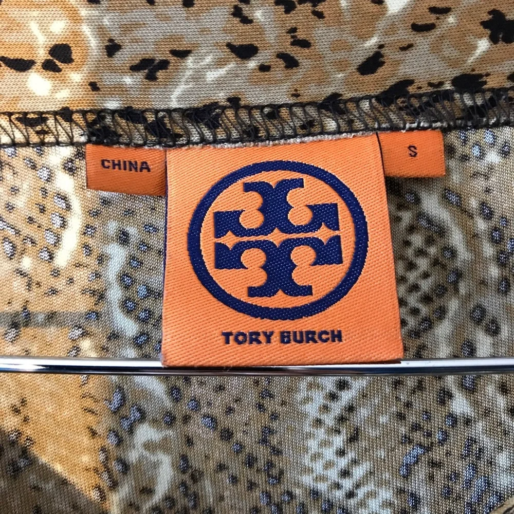 Tory Burch 100% Silk dress animal snake print small